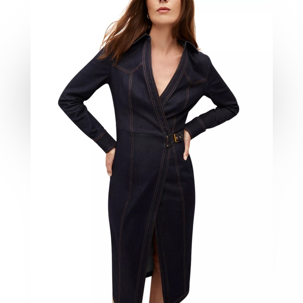 Veronica Beard, Arlington Denim Wrap Dress